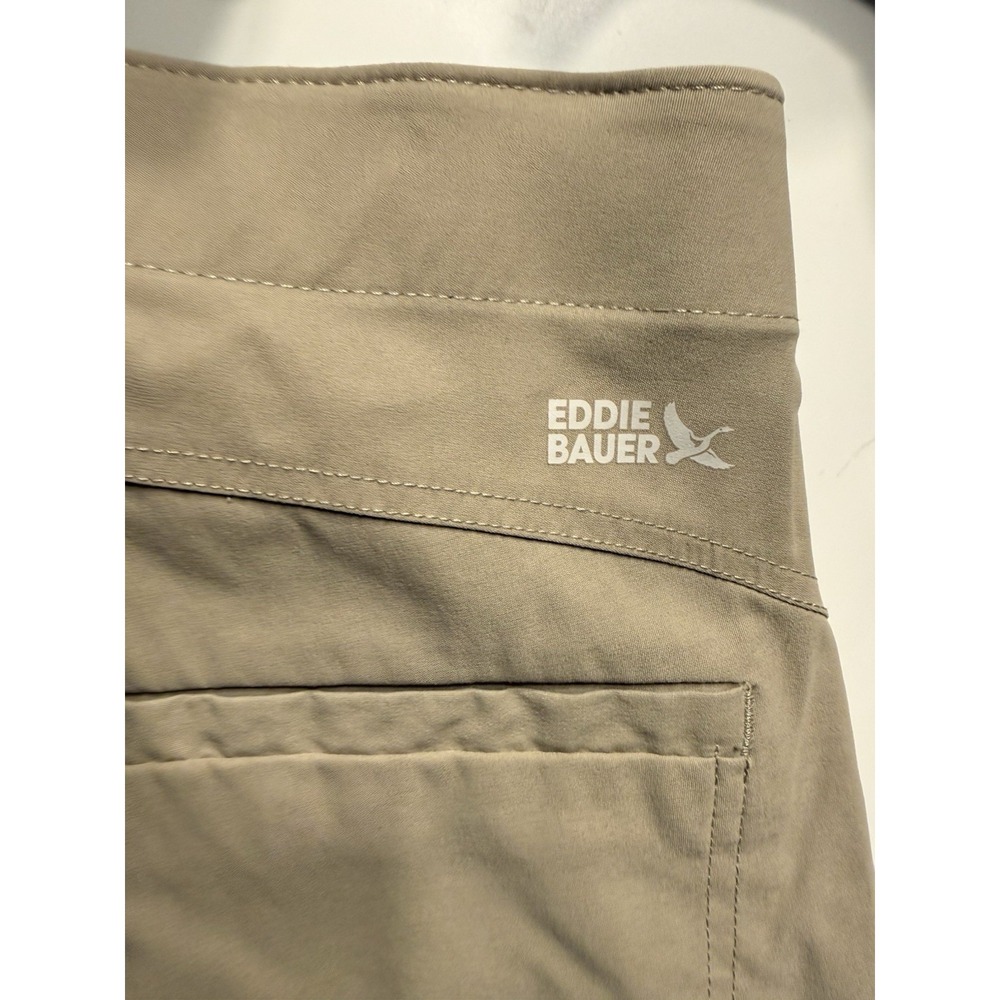 Eddier Bauer Tan Nylon Ankle Length Outdoor Hiking Pants Women's 12 - Picture 5 of 12